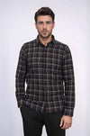 Camisa Leñador Hombre Cuadros Negra - Wessi