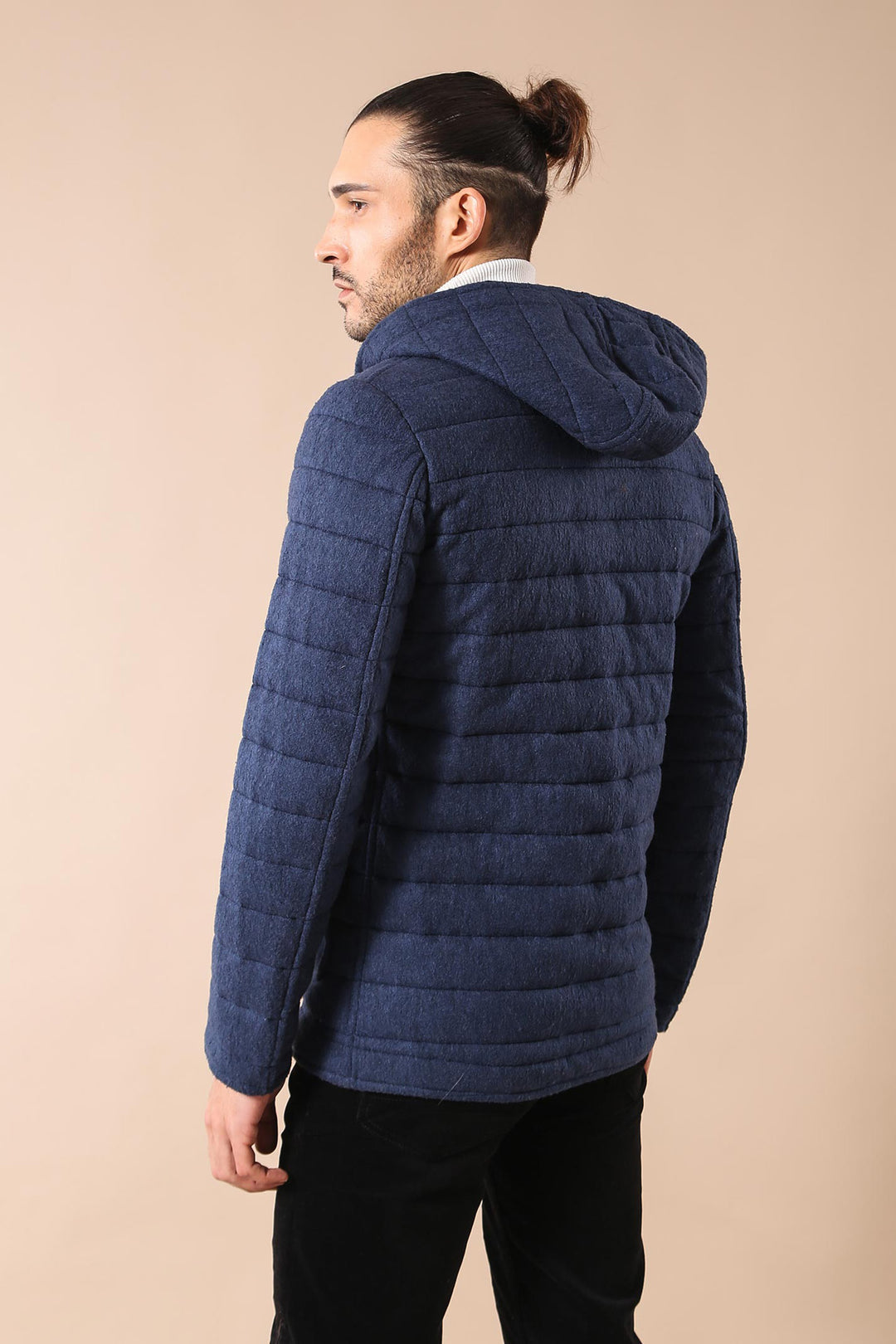 Cappotto Wessi con tasca in feltro con cappuccio e 4 tasche blu navy
