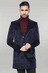 Cappotto da uomo blu navy con risvolto ampio - Wessi