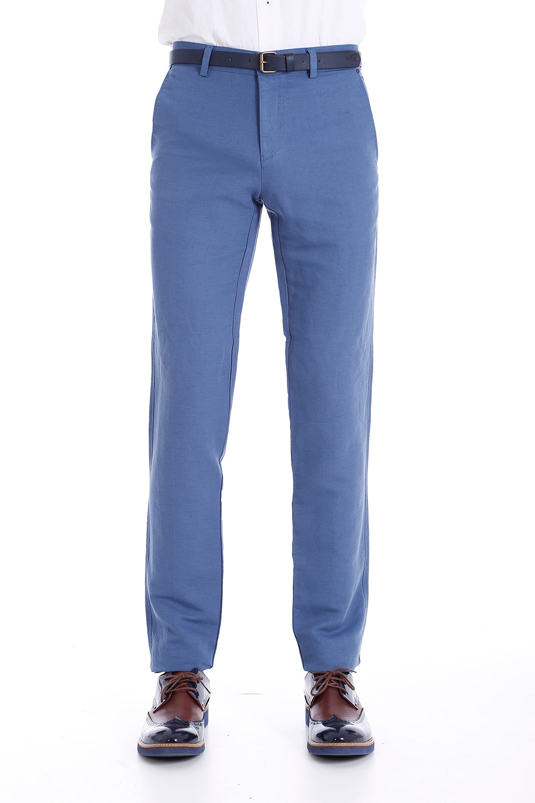 Pantaloni sportivi in lino azzurro-Wessi