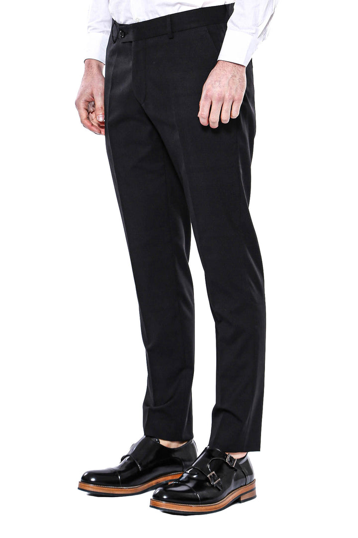 Pantaloni neri da uomo semplici - Wessi