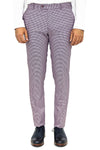 Pantalón Hombre Pata De Gallo Morado Claro Estampado - Wessi