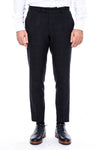 Pantaloni da uomo antracite slim fit scozzesi - Wessi