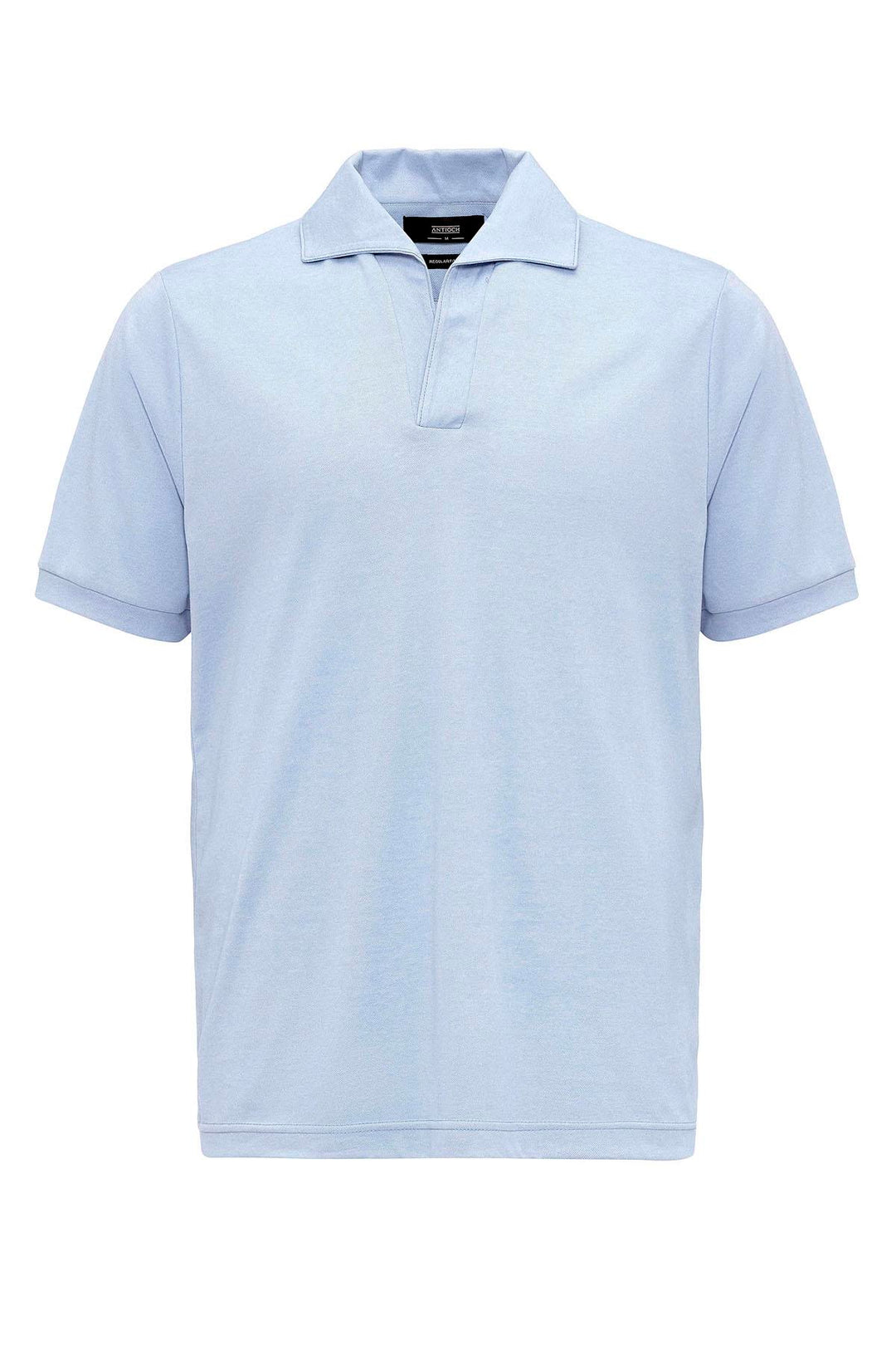 Camicia da uomo con colletto camp vestibilità regolare blu baby - Wessi