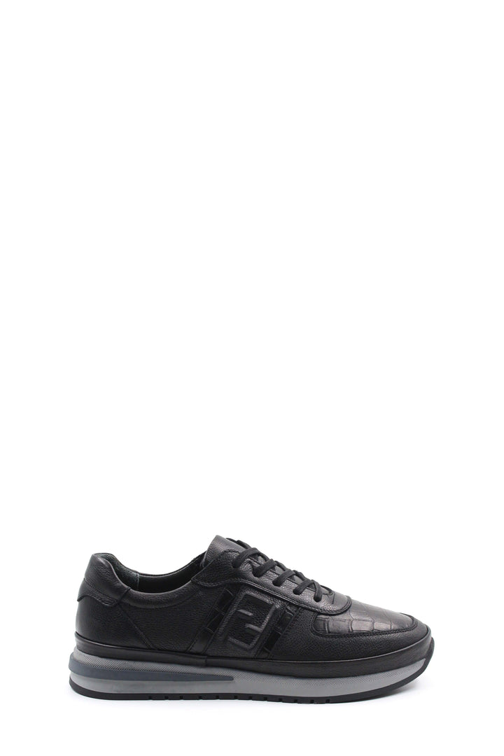 Sneakers sportive in pelle nera-Wessi