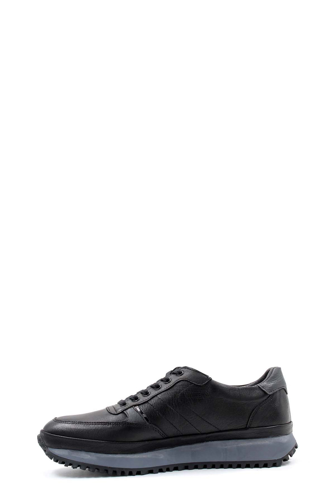 Sneakers da Uomo in Pelle Nera con Fodera in Pelliccia e Suola Spessa - Wessi